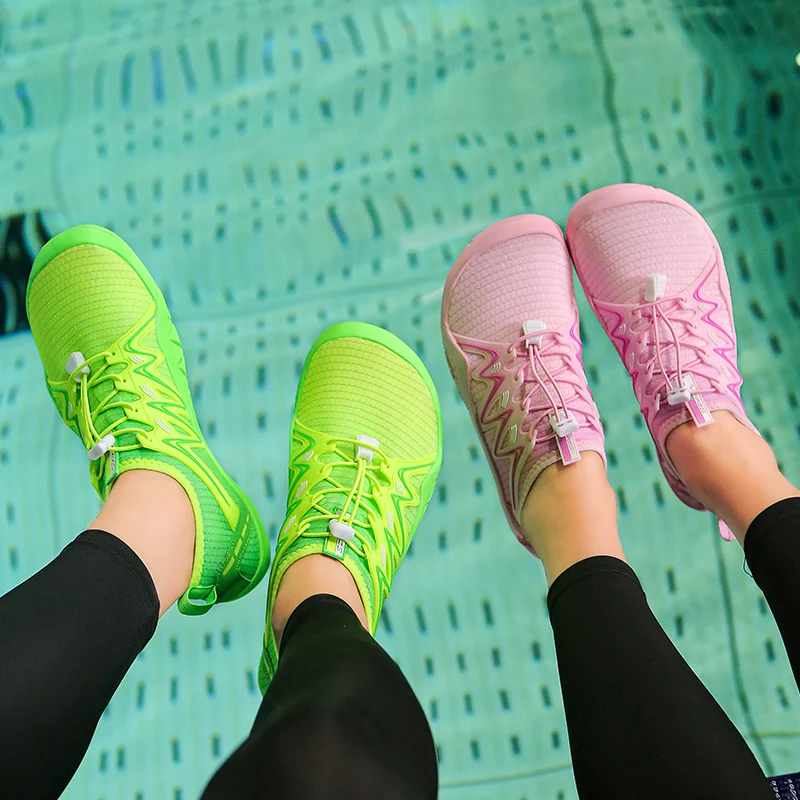 2022 Outdoor Breathable Water Shoes for Men Women Hiking Upstream Shoes Beach Swimming Barefoot Jogging Five Fingers Sneakers