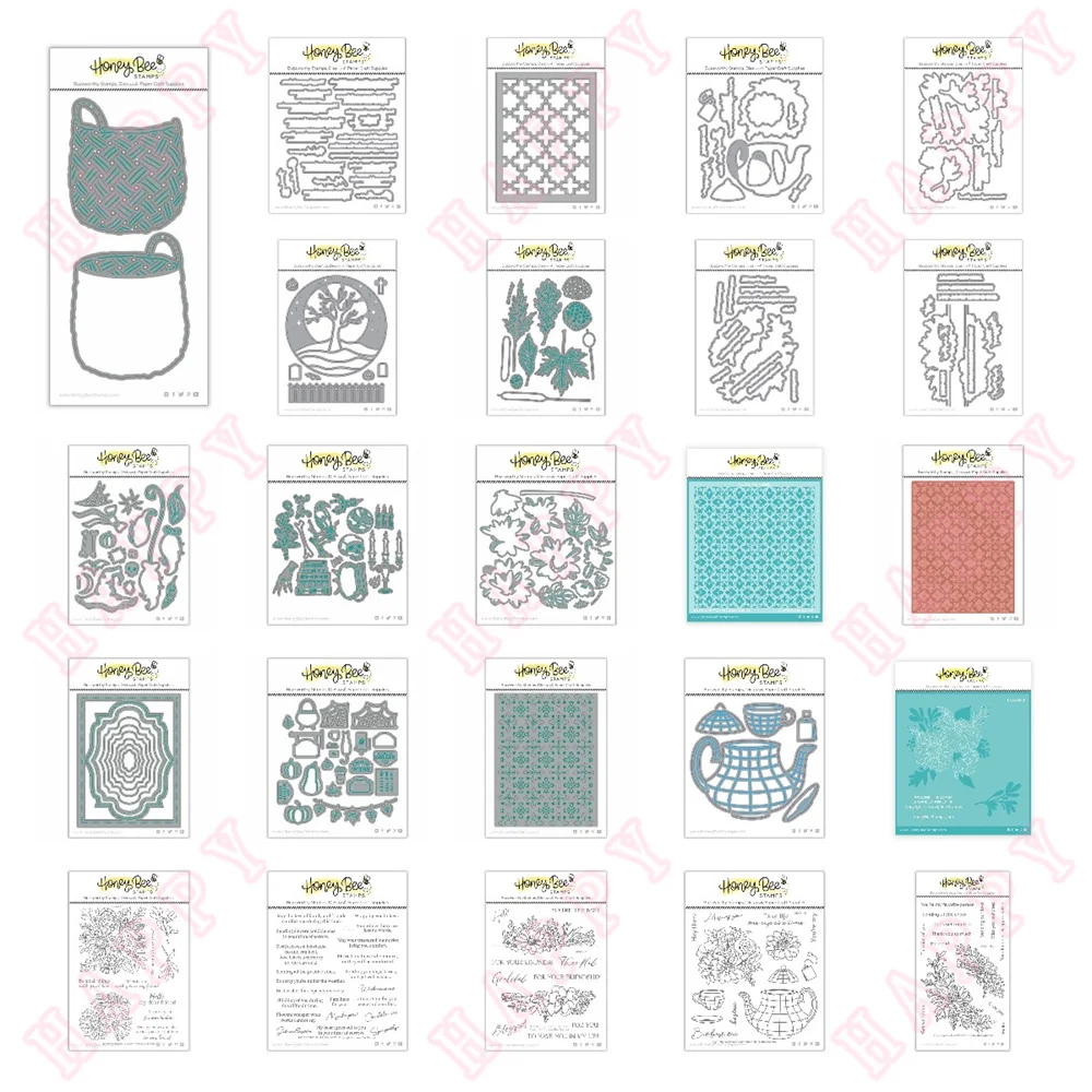 

Metal Cut Dies Hot foil Stencil Stamps Autumn Flower Afternoon Tea Pumpkin Scrapbook Diary Decoration Embossing DIY Make Mould