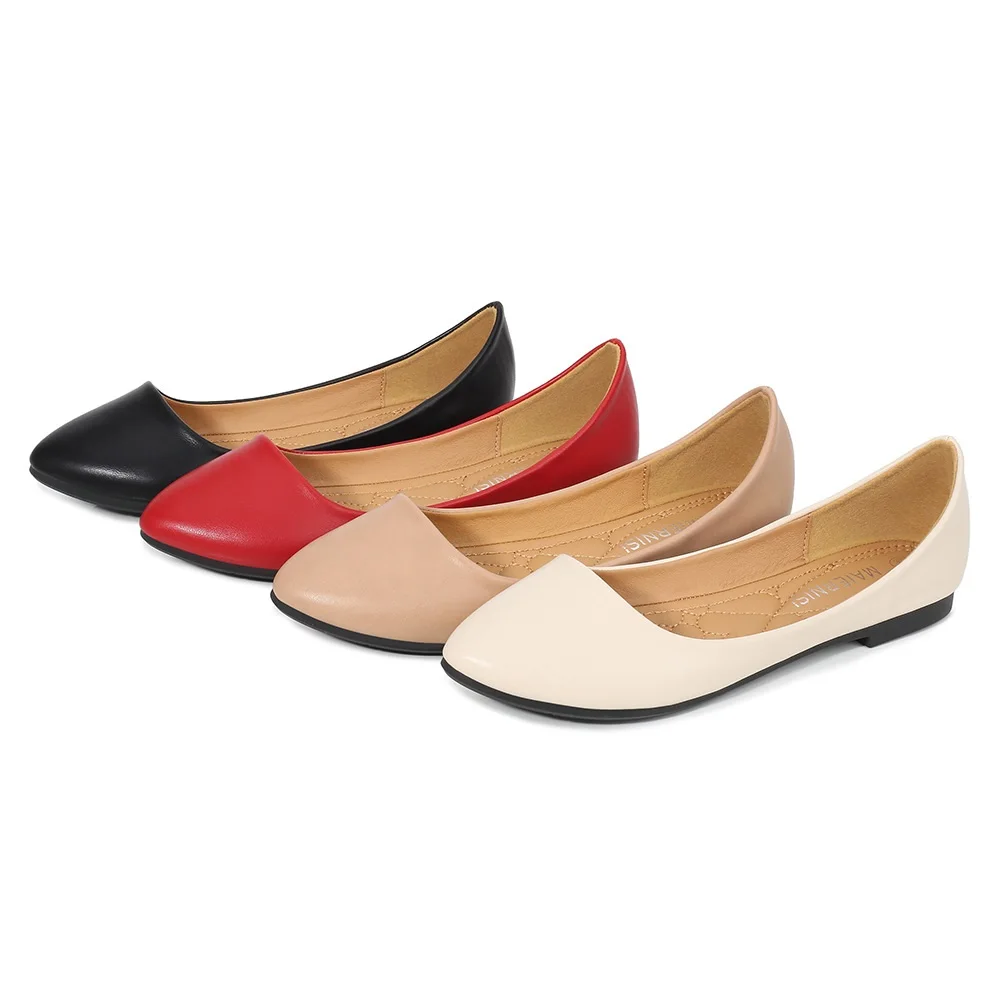 

Women's Flats Shoes Genuine Leather Fashion Comfort Soft Slip on Ladies 2022 Spring Casual Ballerina Casual Boat For Woman