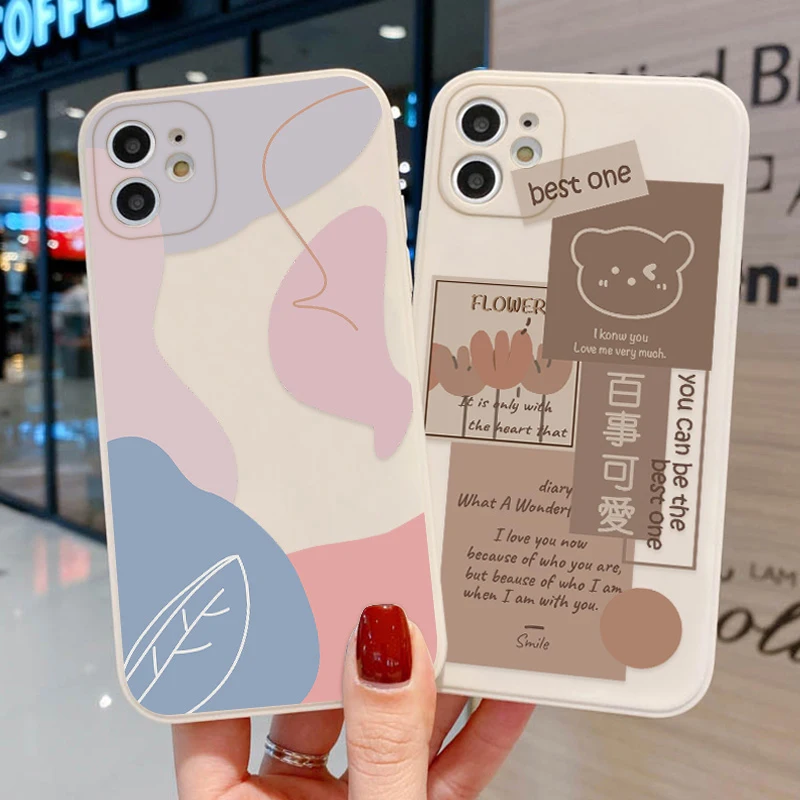 

Чехол с медведем для iPhone 13 Pro, чехлы для iPhone 11 12 Pro Max, чехол для iPhone11 13 Mini XR X XS 7 8 Plus SE 2020 6 6S, защитный чехол