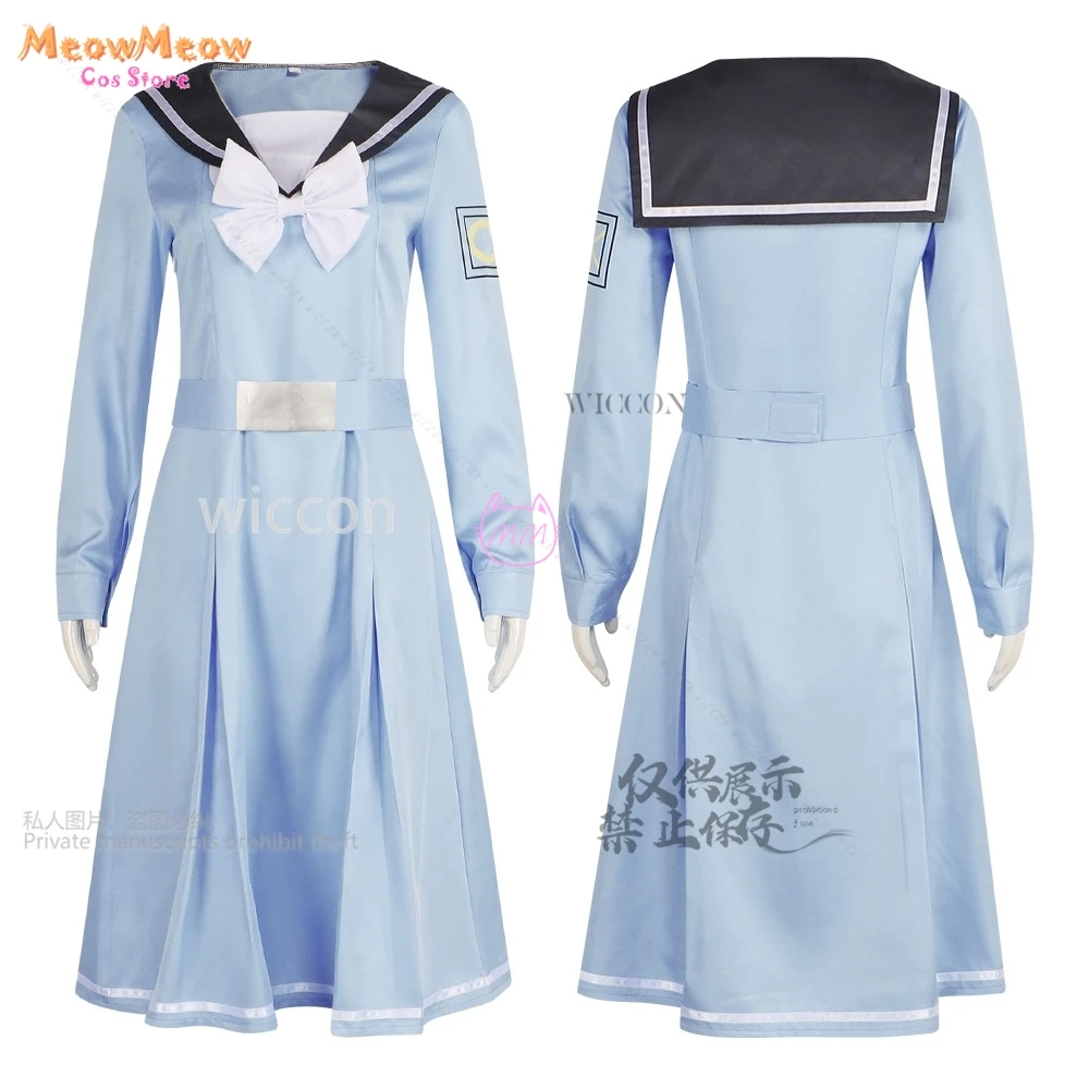 Аниме Kimi No Iro Your Color Hikari Косплей Костюм Синее Платье JK Сейлор Школьная Форма Цвета