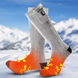 Зимние спортивные лыжные перезаряжаемые электрические носки с подогревом 7,4 В 2200 мАч на батарейках термоноски для кемпинга верховой езды туризма