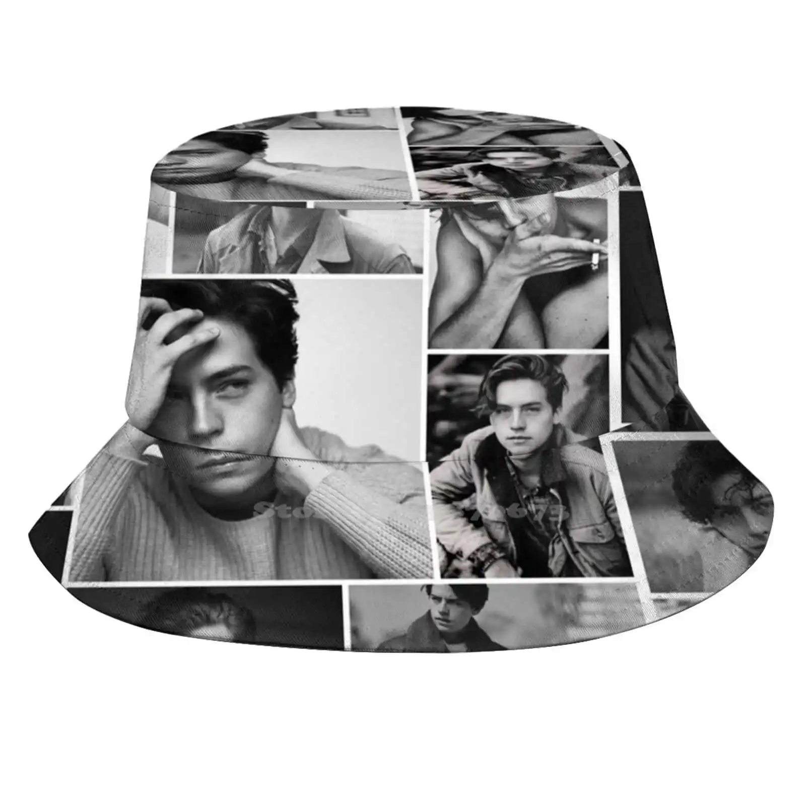 

Cole Sprouse Black And White Women Men Fisherman Hats Bucket Caps Riverdale Tvshow Southside Serpents Black And White Tumblr