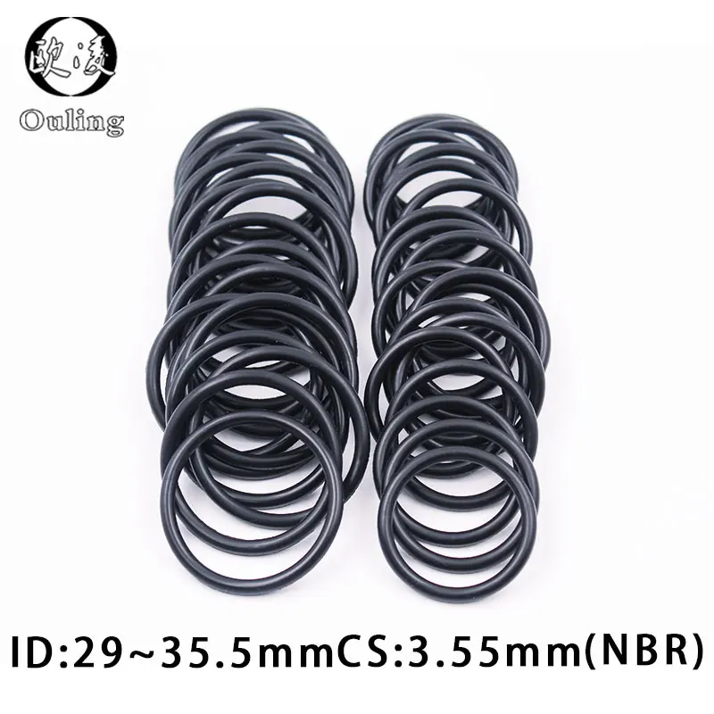 

15PC/lot Rubber Ring NBR O-Ring Sealing CS3.55mm ID29/30/30.5/31.5/32.5/33.5/34.5/35.5mm Nitrile O Ring Seal Oil Gasket Washer