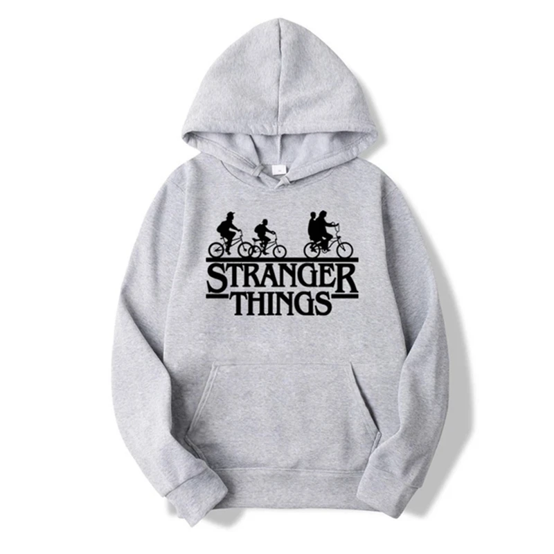 

Свитер мужской с принтом «очень странные дела», уличная мода, худи, Модный пуловер в стиле хип-хоп для пар, осень/зима