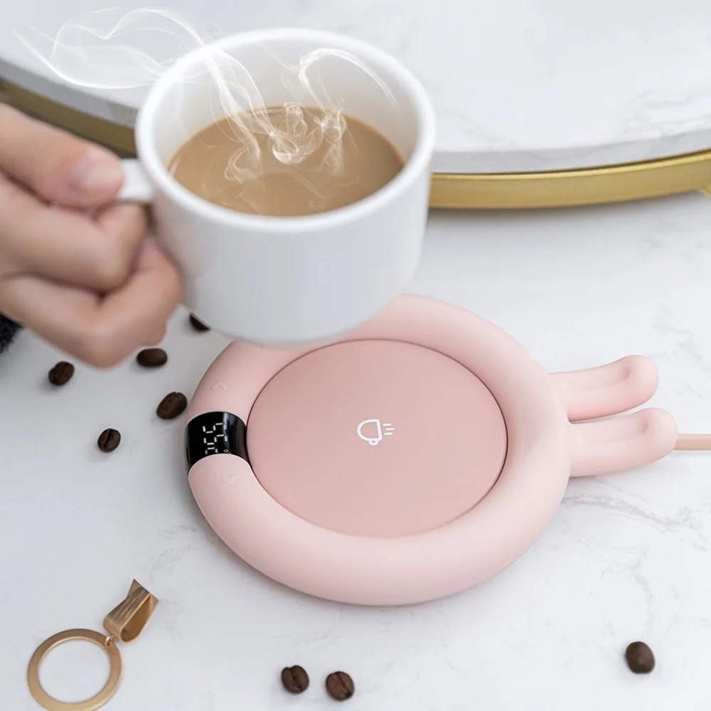 

Smart Touch Heating Coasters Adjustment 3 Gear Constant Temperature Cup Warmer Heating Mat Pad Fast Heater Heating Cup