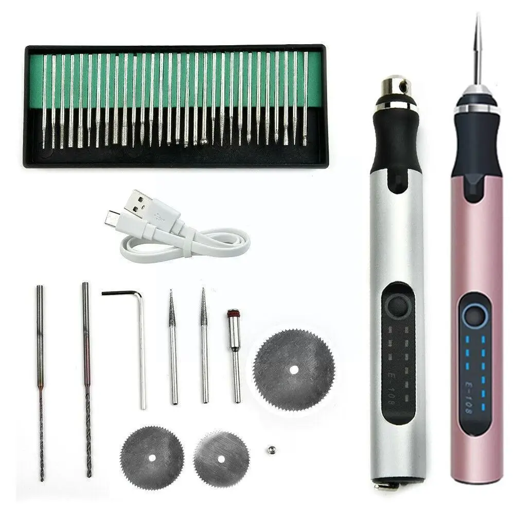 

Engraving Machines Mini Wireless Electric Engraver Etching Pen Cordless Rotary Tool For Jewelry Glass Wood Ceramic Metal Pl T3g2