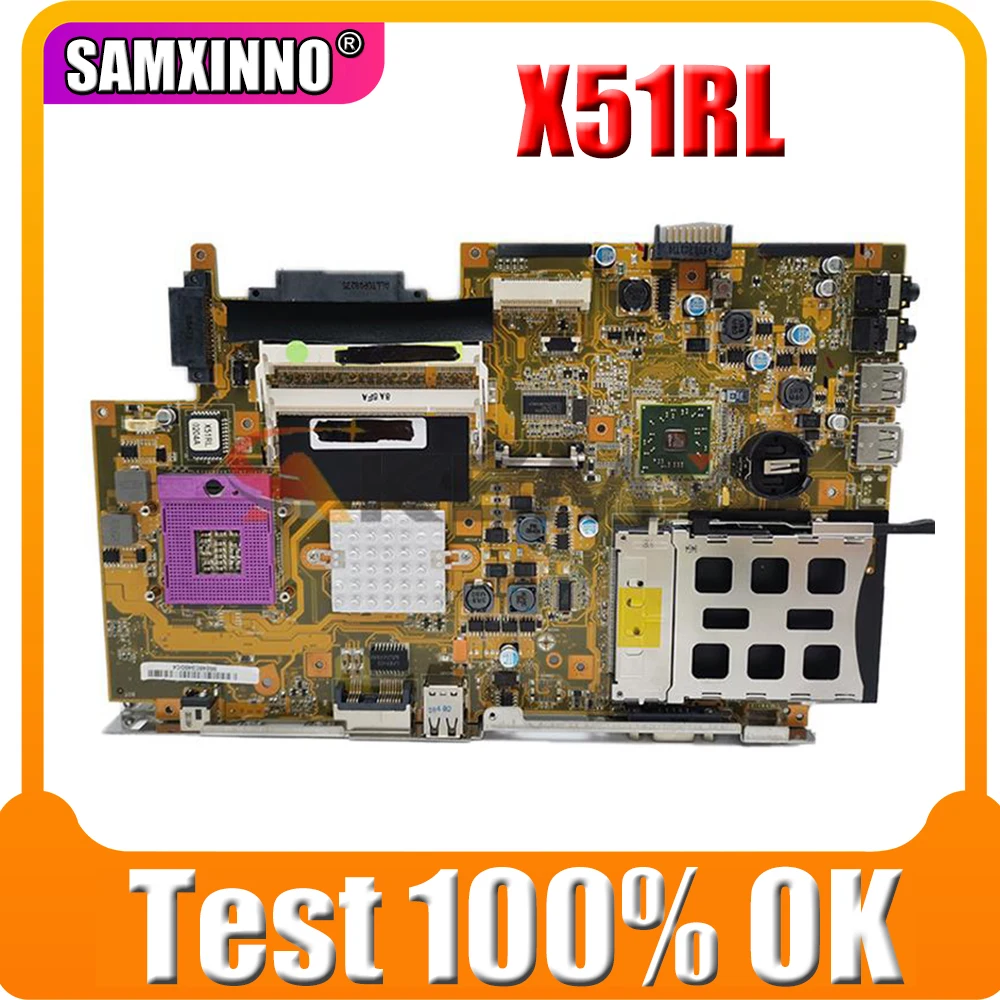 

SAMXINNO X51RL Motherboard For asus X51R X51RL Laptop Mainboard 100% tested