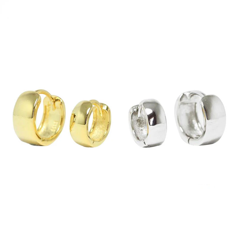 

S925 Silver O-Shaped Simple Versatile Ear Jewelry Women's Fashion Jewelry Trend Ins Same Style Earrings Gifts