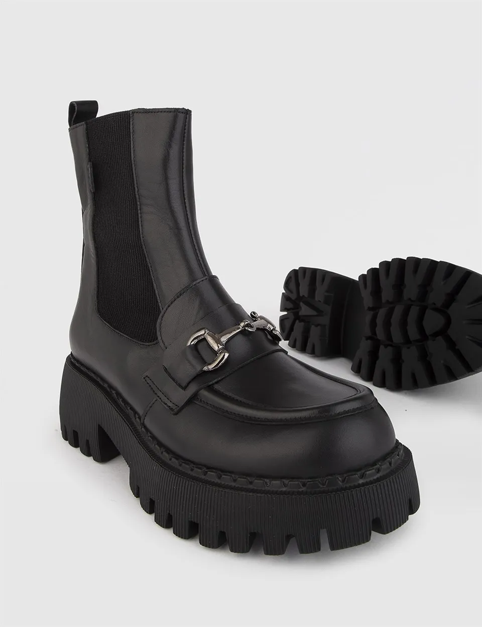 

ILVi-Genuine Leather Handmade Harry Black Leather Women's Boot Women Shoes 2021 Fall/Winter