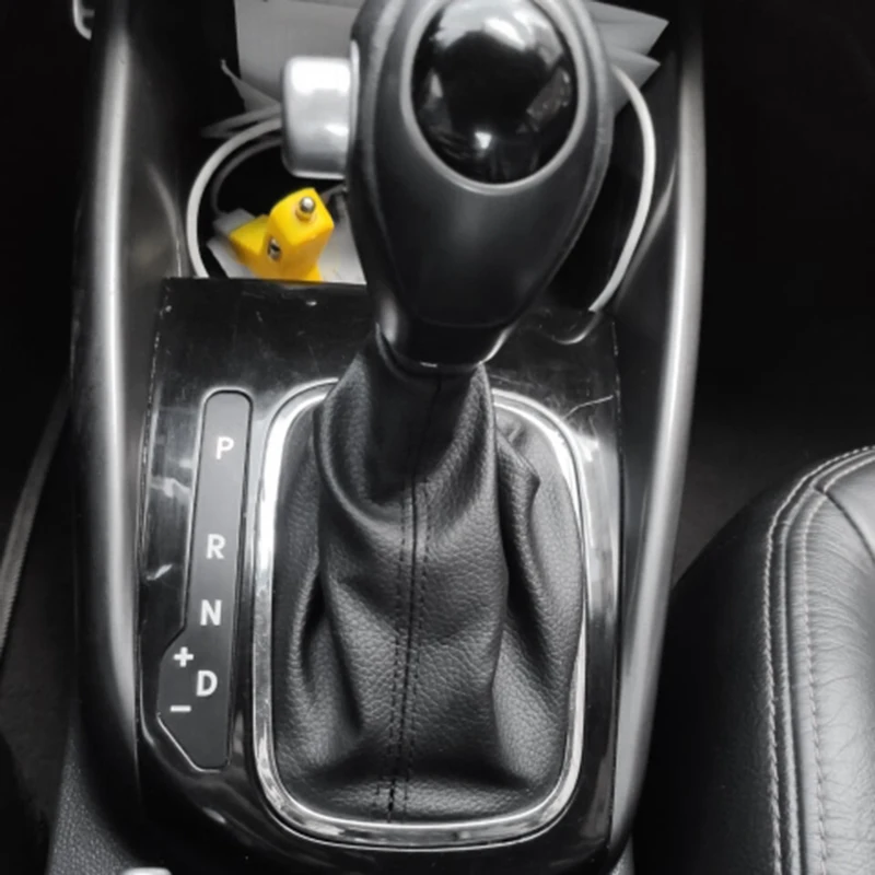 Фото Кожаный рычаг переключения передач для AUDI A6 A7 A3 A4 A5 A6 C6 Q7 Q5 09-12 14_X01A №1