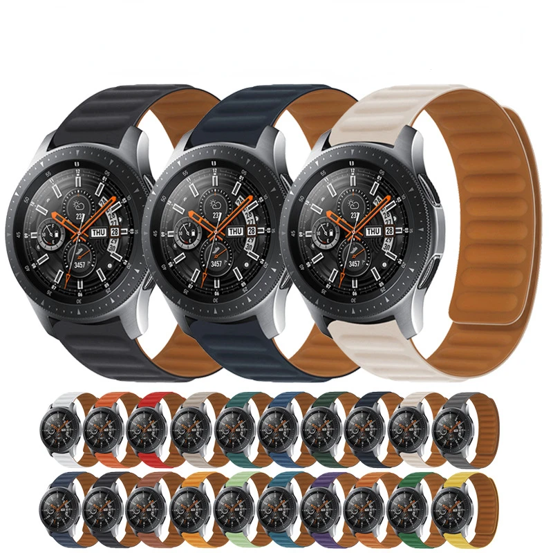 

20MM 22MM Silicone Magnet Strap For Huawei Watch GT 2 GT3 Pro 46 43mm Correa Bracelet Watchband For Samsung Galaxy Watch 4/5pro