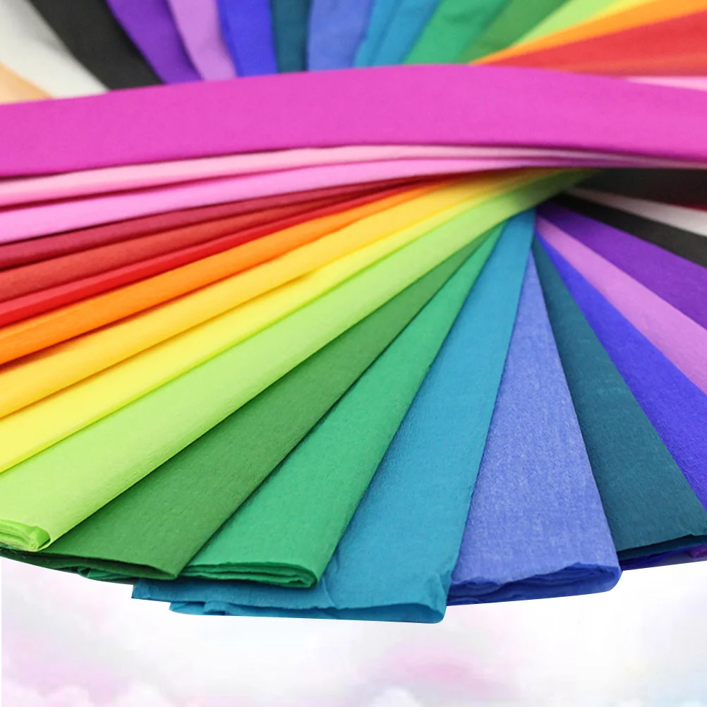 

3 Packs Decorative Color DIY Crepe Paper for Bouquet Craft Gift