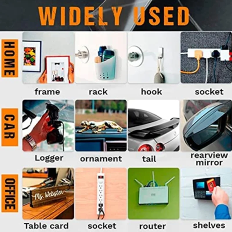 60 шт. Многоразовые водонепроницаемые двусторонние клейкие ленты |