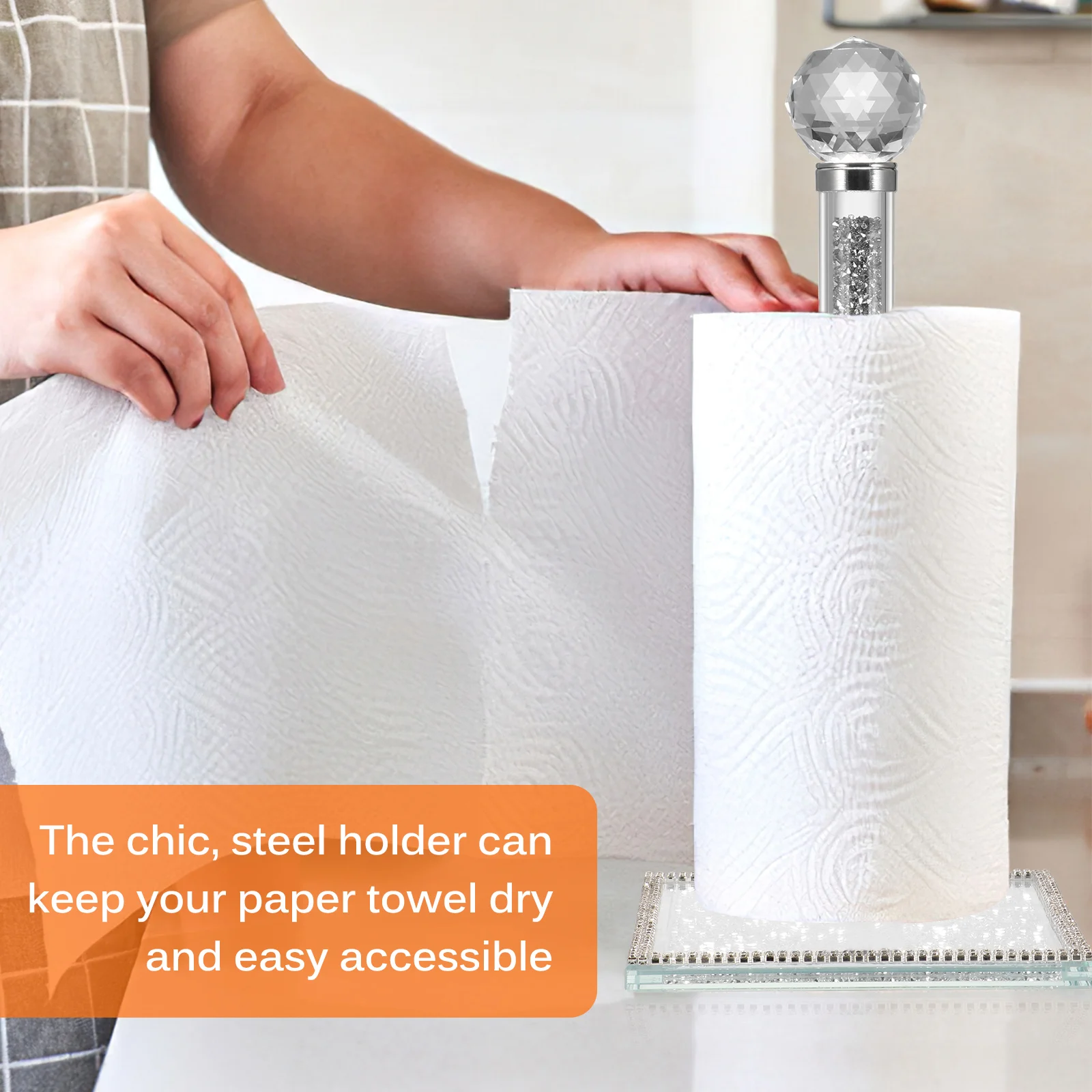 Crystal Gold Chrome Bathroom Toilet Paper Holder Wall Mount Tissue Roll Hanger Copper Accessories Kitchen | Строительство и