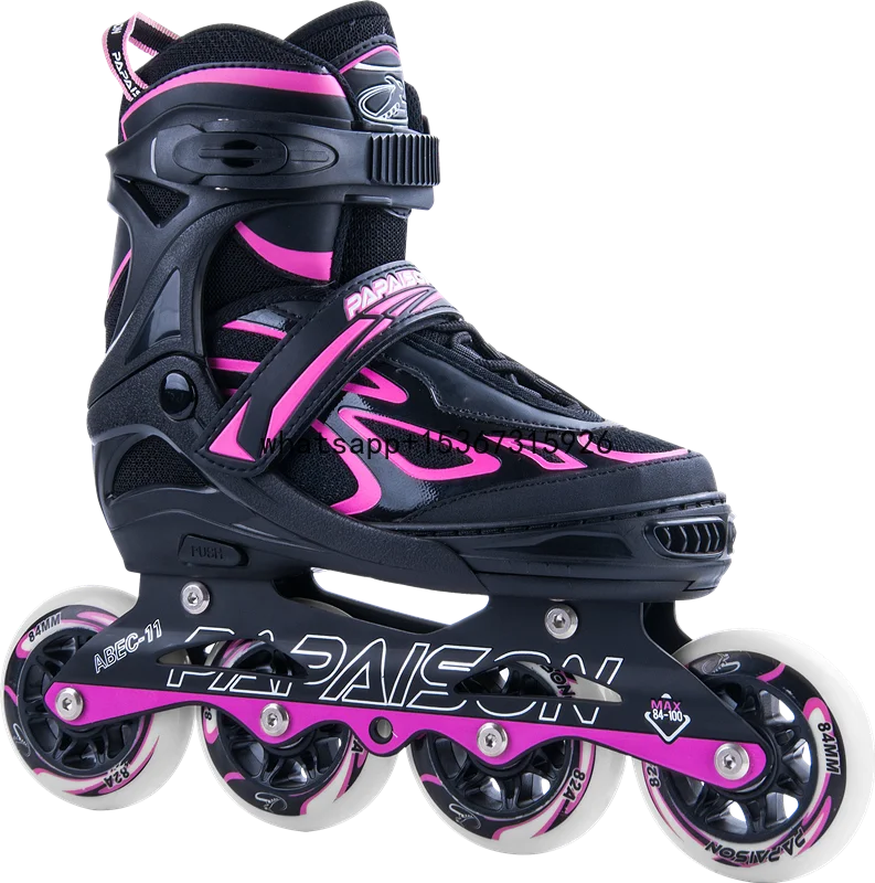 Взрослые роликовые коньки с 3 большими колесами популярные спортивные