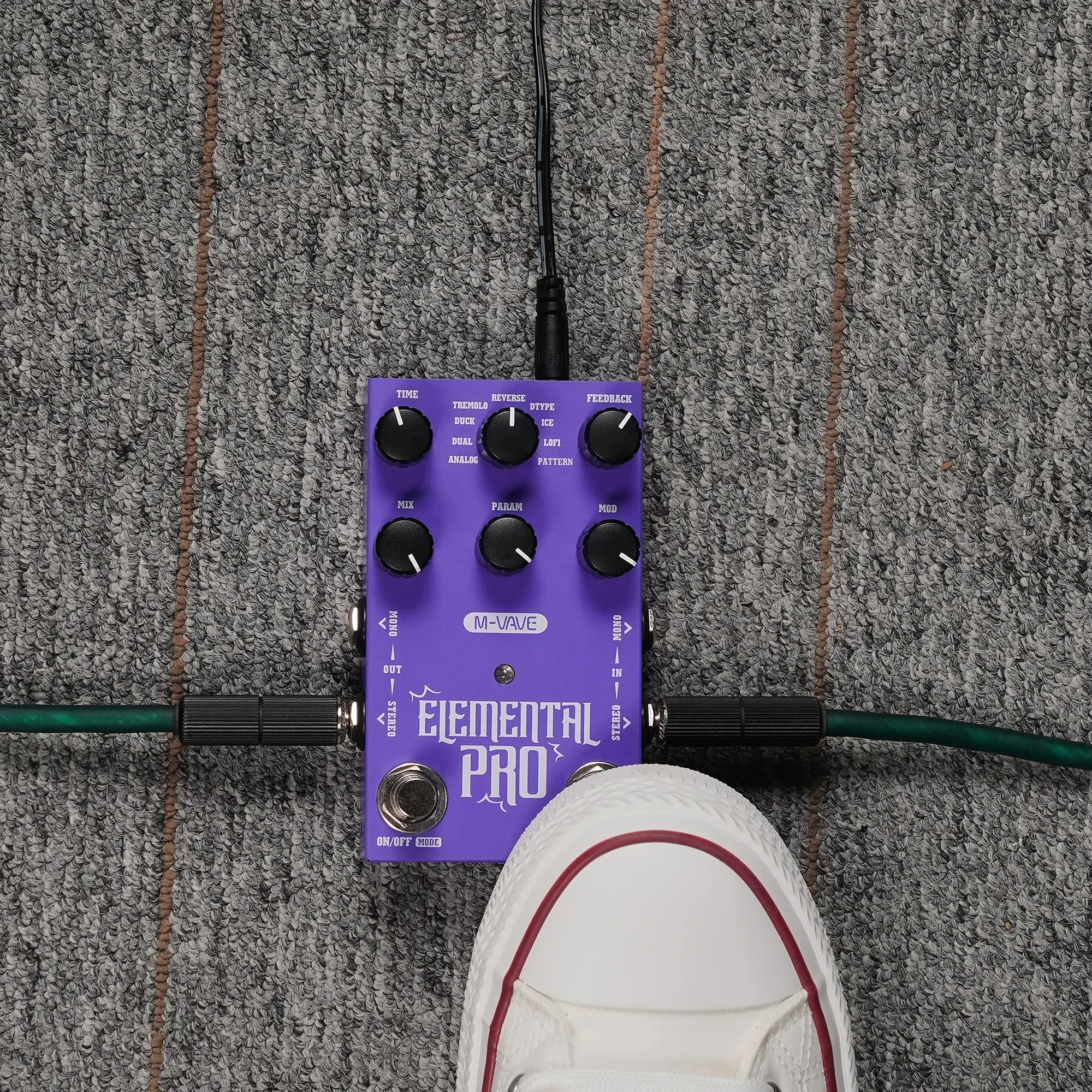 Цифровая стерео-педаль для гитары M-VAVE GALAXIA Reverb с 9 эффектами задержки, 9 эффектами реверберации и педаль эффектов задержки ELEMENTAL PRO (art.: 3920dc151bd31) - 3920dc151bd31