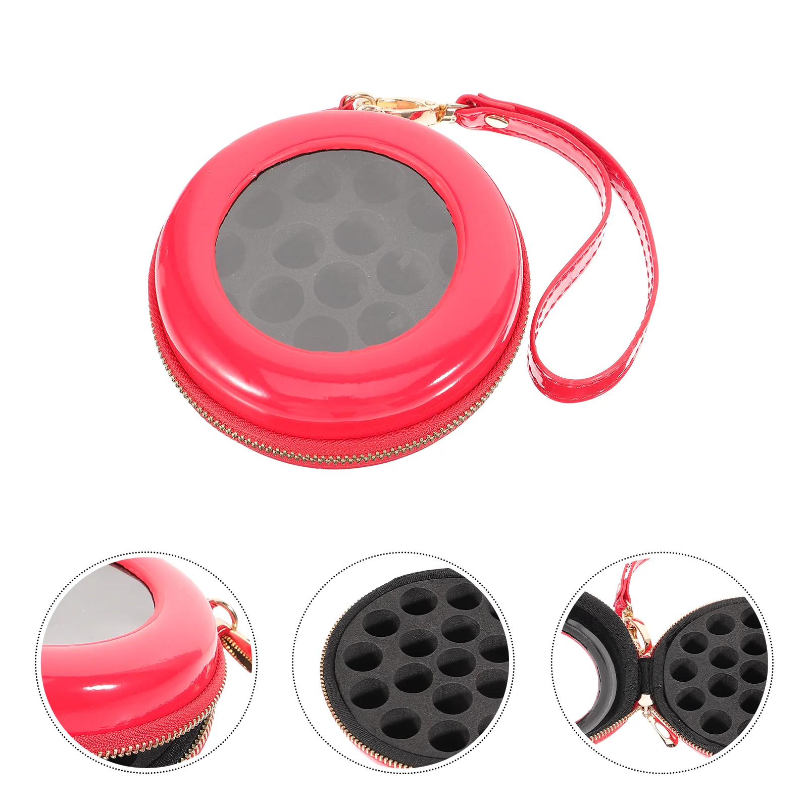 

Essential Oil Storage Box Perfume Bottles Case Portable Pu Bag Organizer Travel