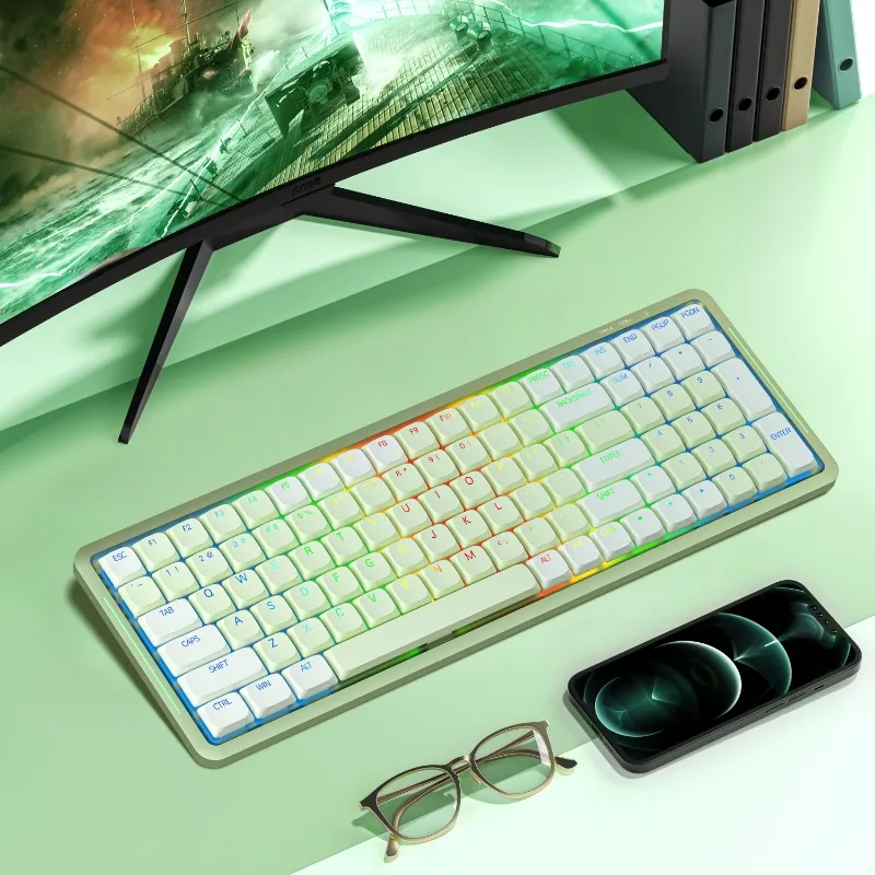 Ультратонкая механическая клавиатура SK01 с карликовой осью проводная 100