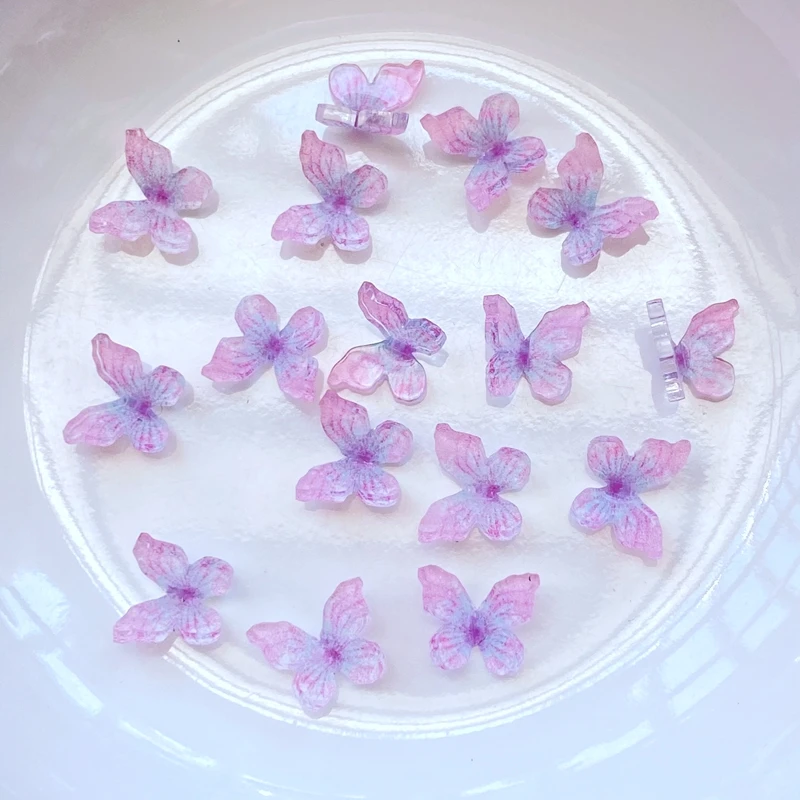 Мини фигурки бабочки из полимера 20 шт