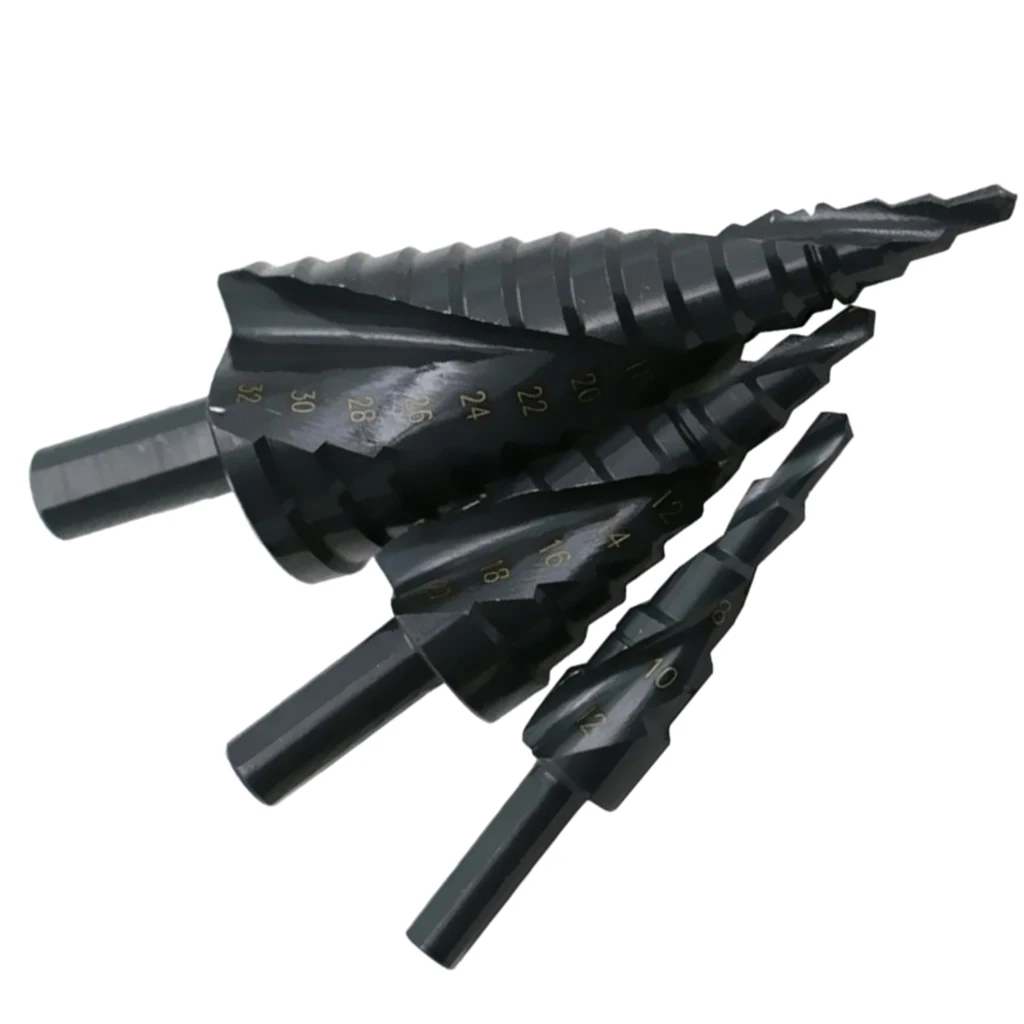 

3 pieces of professional HSS step drill, hole saw cutting tool