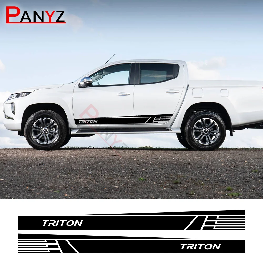 Виниловые наклейки на дверь пикапа Mitsubishi L200 Triton |