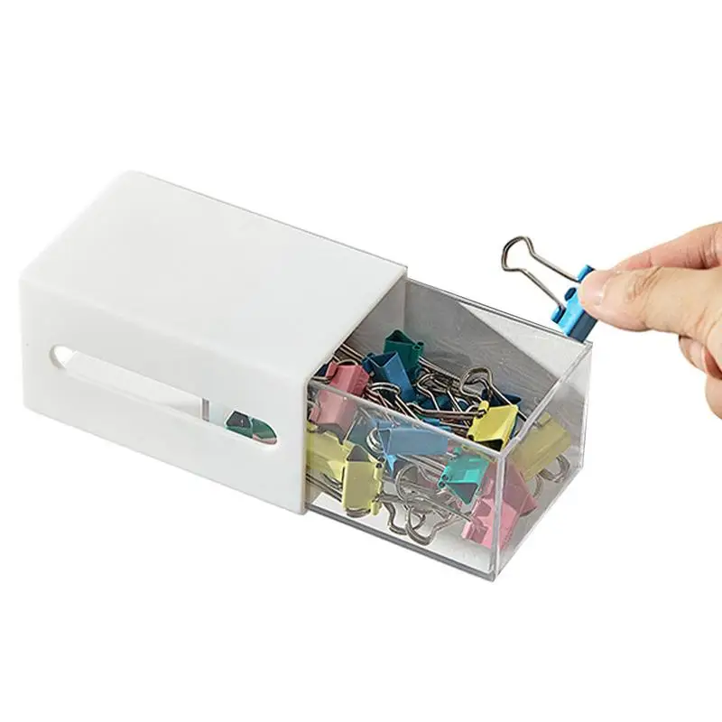 

Wall-Mounted Storage Box Wall-mounted two-way storage box bathroom cotton swab storage box multi-functional jewelry storage box