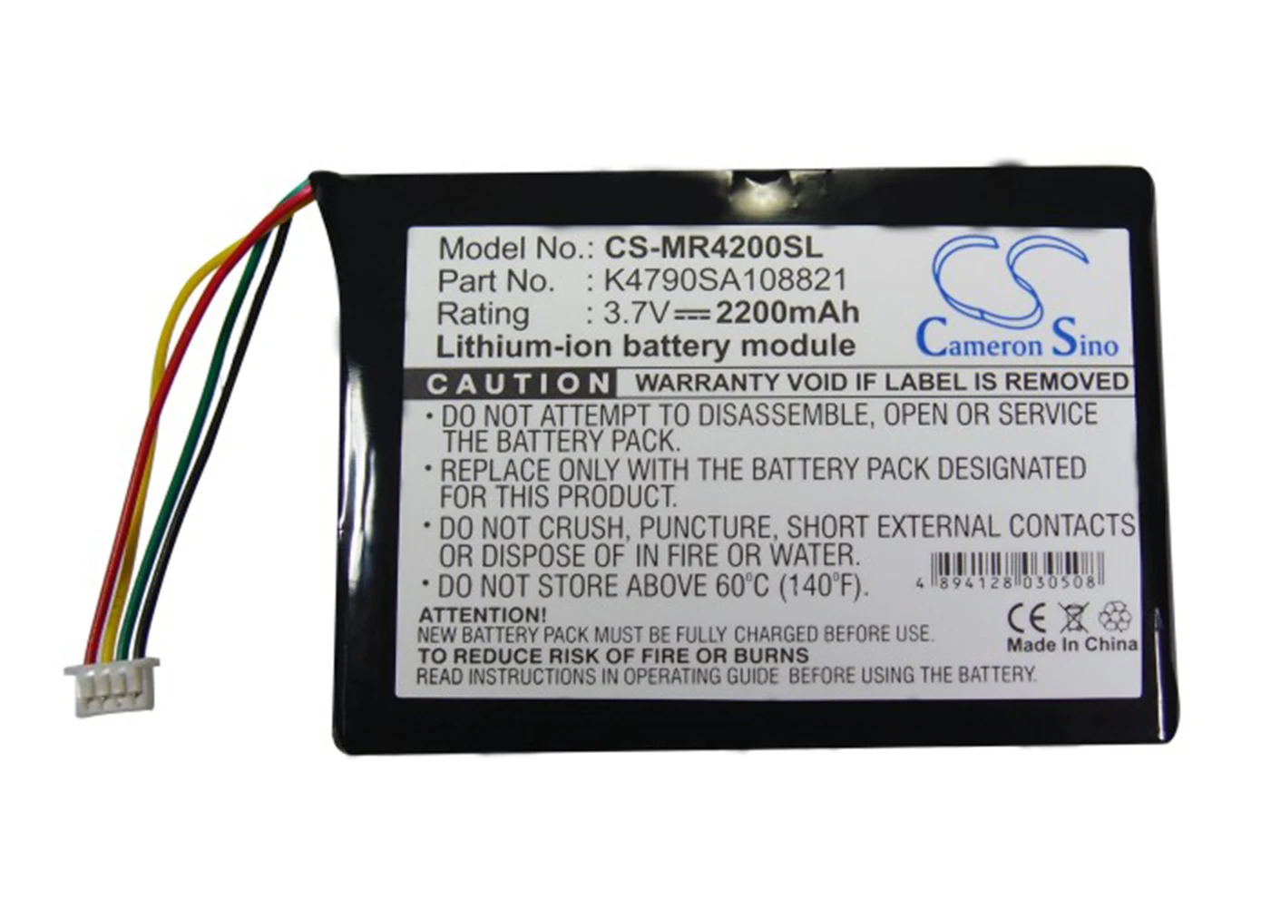 

Cameron Sino 2200mA Battery for Magellan Maestro 4200, Maestro 4210, Maestro 4220, Maestro 4250 K4790SA108821