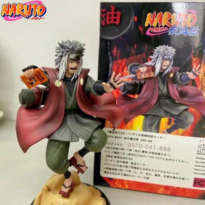 

New Naruto Anime Figrue 23CM Shippuden Jiraiya Gama Sennin Statue PVC Action Figures Model Collection Toy for Kids Xmas Gifts