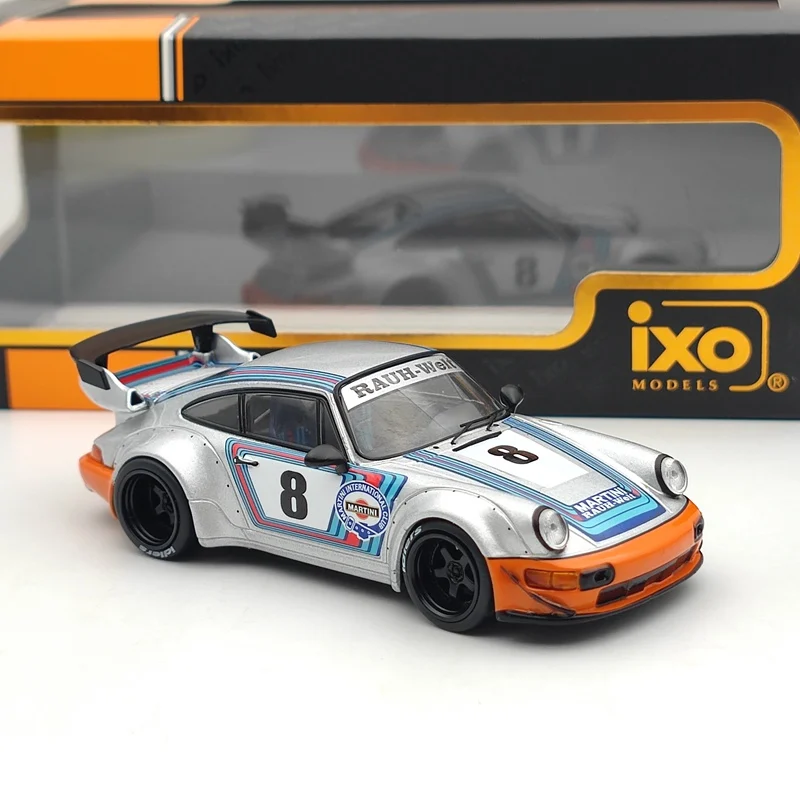 

IXO 1:43 PORSCHEs RWB Backdate 964 martini Collect die cast alloy models