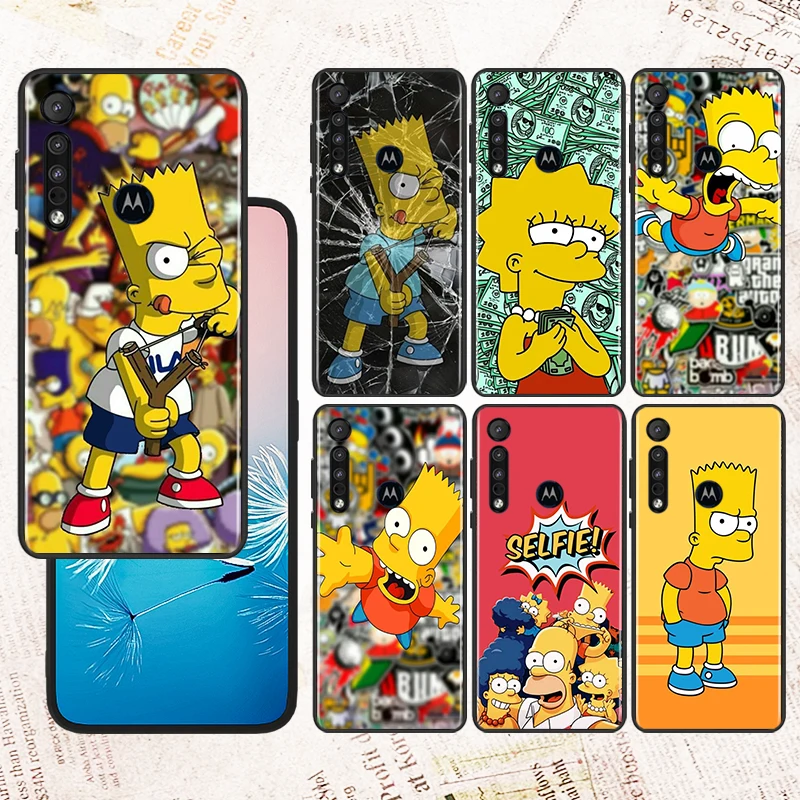 

Anime Disney The Simpsons For Motorola E32 G52 G Stylus G41 G71 Edge G60 S G9 G8 20 E7i Power One Fusion Black Phone Case