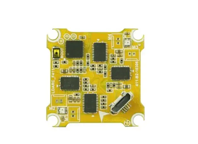 Гоночный мини-Дрон KINGKONG LDARC Φ F411 F3 Brush Flight Control FC + ESC AIO