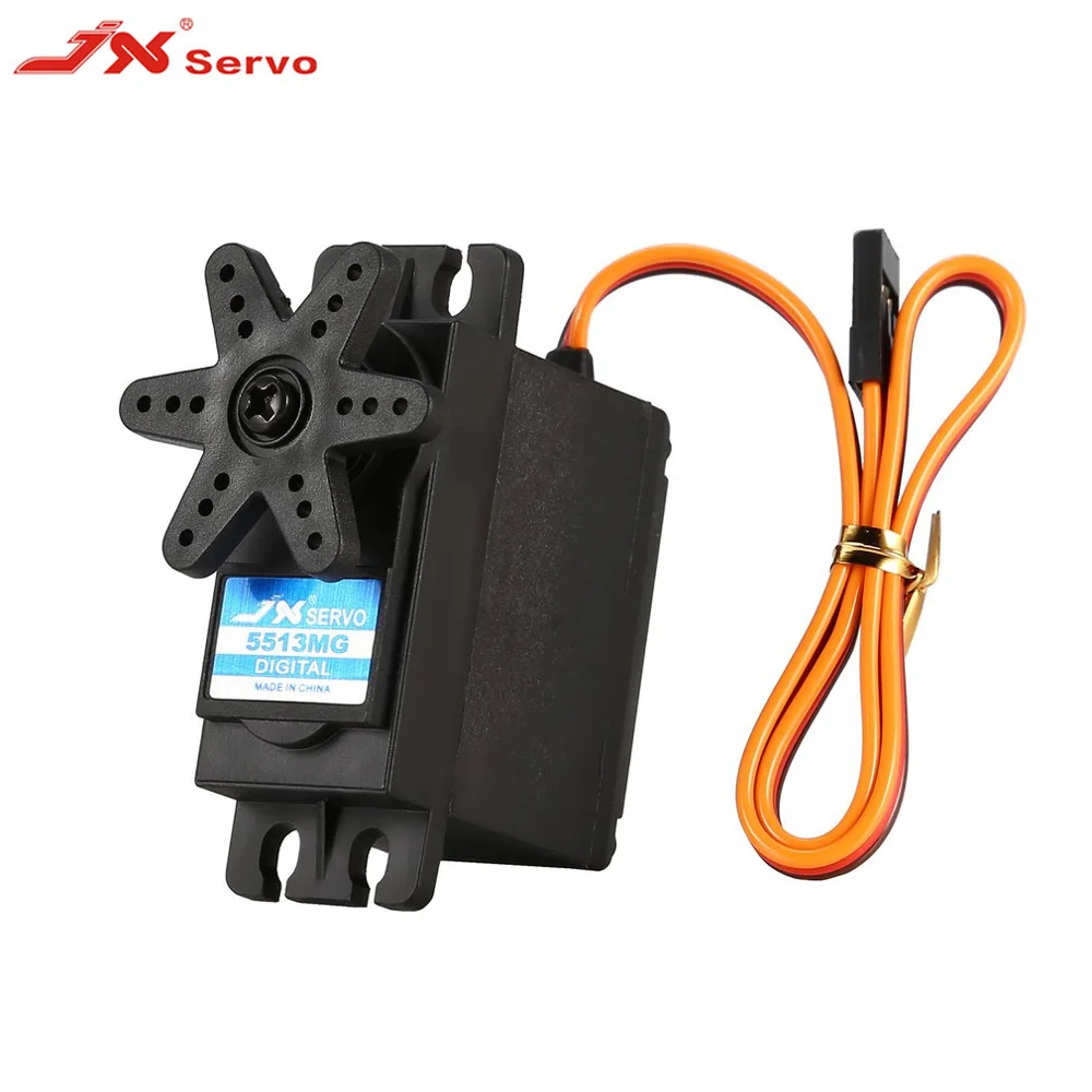 

JX PDI-5513MG Servos 4.8-6.0V 13KG Metal Gear 0.10 Sec Large Torque Digital Servo For 1:8 1:10 REMO RC Car Accessories Parts