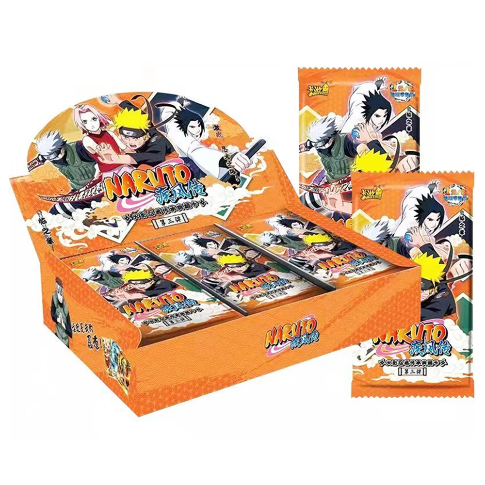 

New Naruto Cards Box Animal Narutoes Holder Game Card Collection Kakashi Namikaze Minato Uchiha Sasuke Rare Flash Gold Card SP