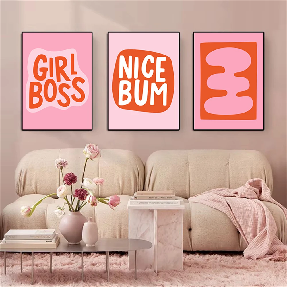 Matisse Positive Inspirational Girl Boss Independent Woman Poster Nice Funny Quote Abstract Print Toilet Office Club Room Decor