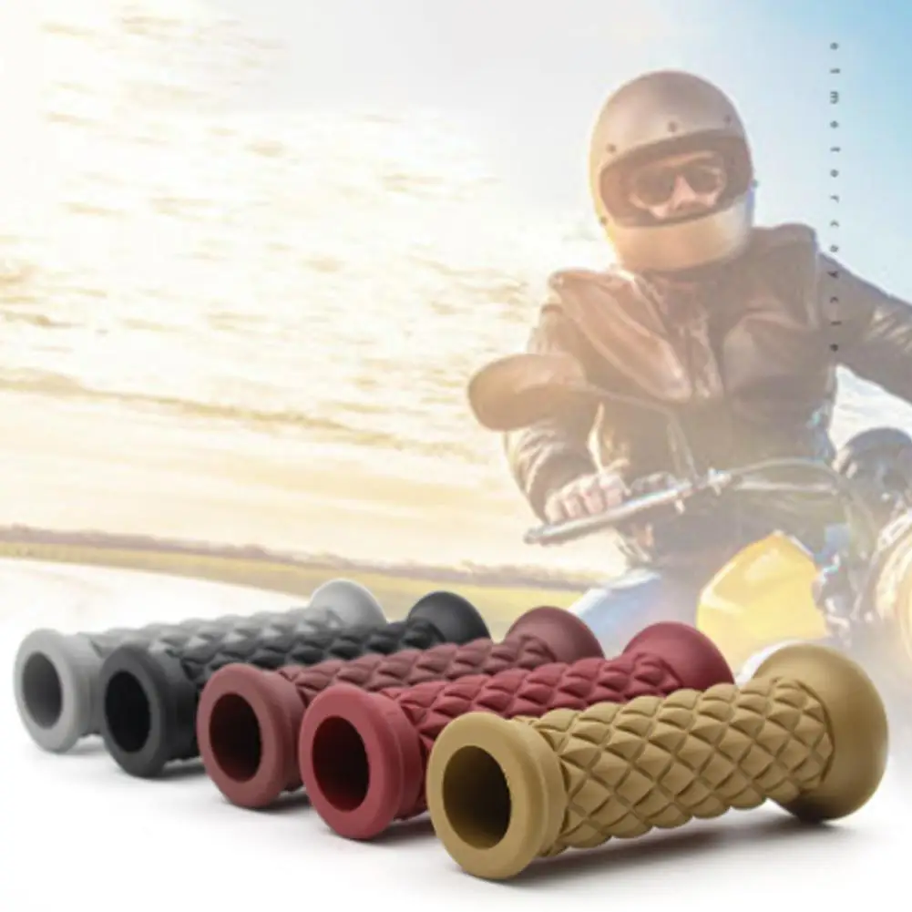 

Chopper Vintage Motorcycle Handle Grip 7/8" Inch 22mm Universal Vintage Cafe Racer Motorbike Handle Retro Moto Handlebar Grip