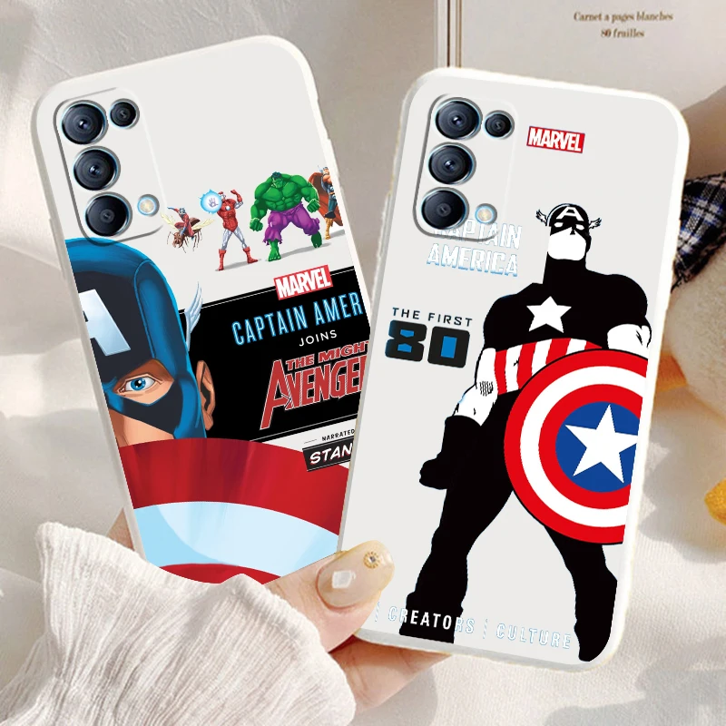 

Marvel Captain America For Redmi K50 K40 K30 K20 10C X 9C AT A 8A 7A Gaming Pro Plus Liquid Rope Silicone Phone Case