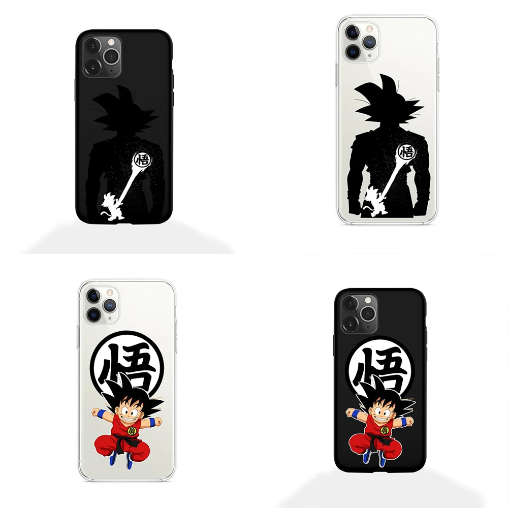 

Anime Dragon Ball Goku Phone Case For iphone 13 12 11 Pro Max Mini XS 8 7 6 6S Plus X SE 2020 XR Candy color Silicone cover