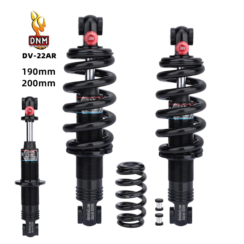 

DNM DV-22AR Bicycle Shock Absorber Hydraulic Spring Mountain Bike MTB Rear Shock 190mm 200mm Damping Adjustment 750LBS