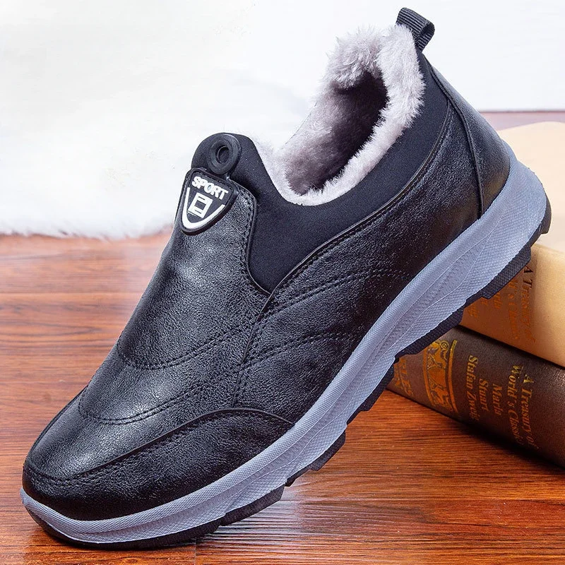 

Мужские износостойкие ботинки на плоской подошве, с хлопковой подкладкой