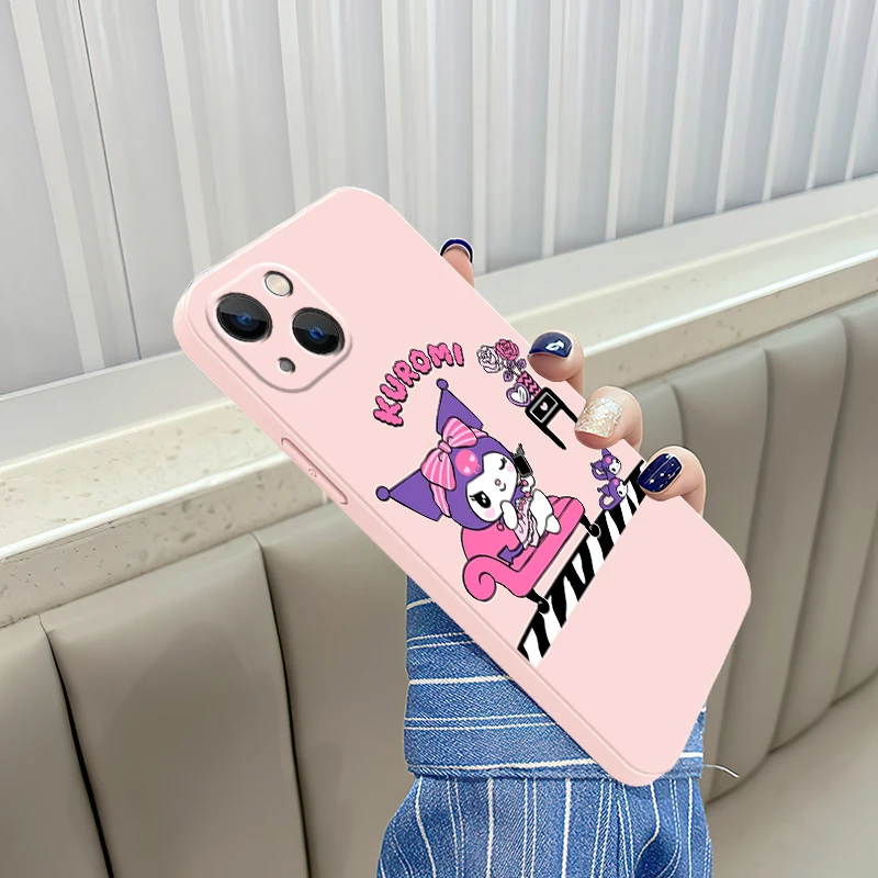 

Kuromi Phone Case 11 For iPhone 11 12 13 Pro Max 12 13 Mini X XS XR MAX 6 7 8 Plus SE 2020 Softcase Cover Funda TPU Cute Cartoon