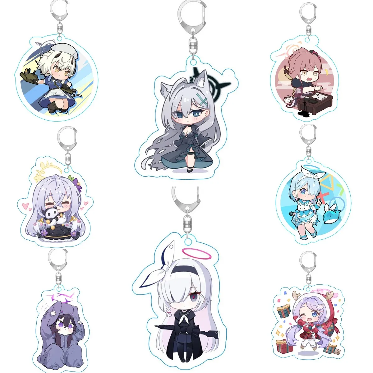 

Hot Game Anime Blue Archive Sunohara Kokona Cosplay Kawaii Keychain Acrylic Figure Sumi Serina Lovable Keychain Decor Fans Gift