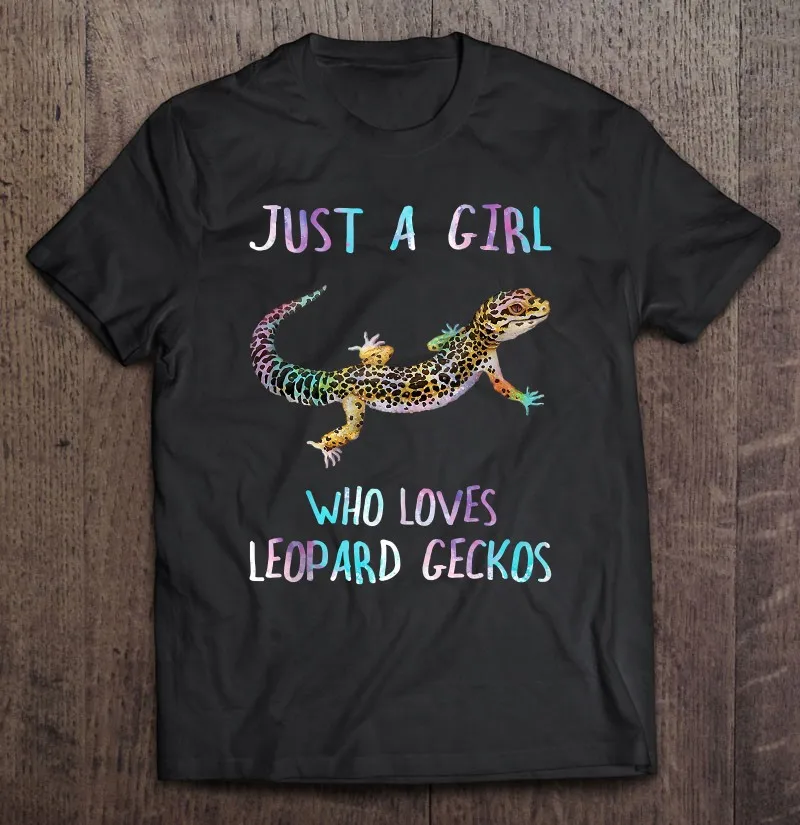 

Cute Watercolor Lizard Just A Girl Who Loves Leopard Geckos Tank Top T-Shirt Shirts Men T Shirt Top Harajuku Basketball Tops
