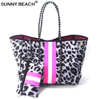 Модная женская роскошная сумка через плечо, большие неопреновые сумки, женские большие дорожные пляжные сумки-тоуты для отдыха