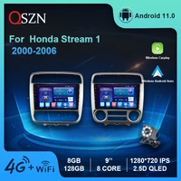 bt 4g wifi car radio honda stream 1 2000 2006 multimedia video player android 11 navigation gps ips with carplayauto 8128g