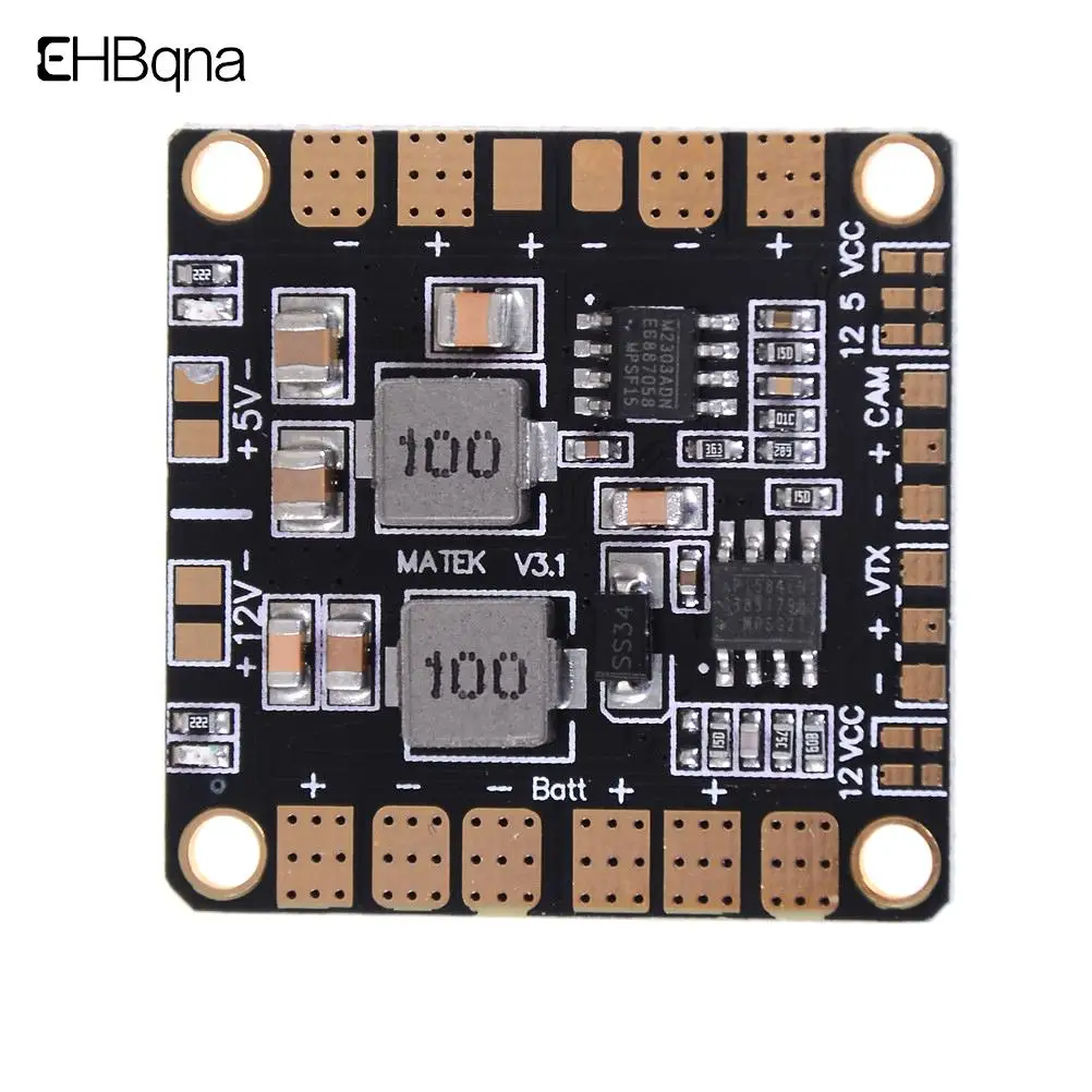 Плата распределения питания квадрокоптера PDB с BEC 5 В и 12 В для пульта дистанционного управления FPV