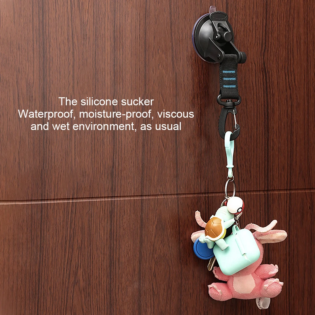 

4 Pieces Suction Cup Hooks Outdoor Tie Down Camping Awning Securing Pool Tarps Removable Side Sucker Accessory Camping Tools