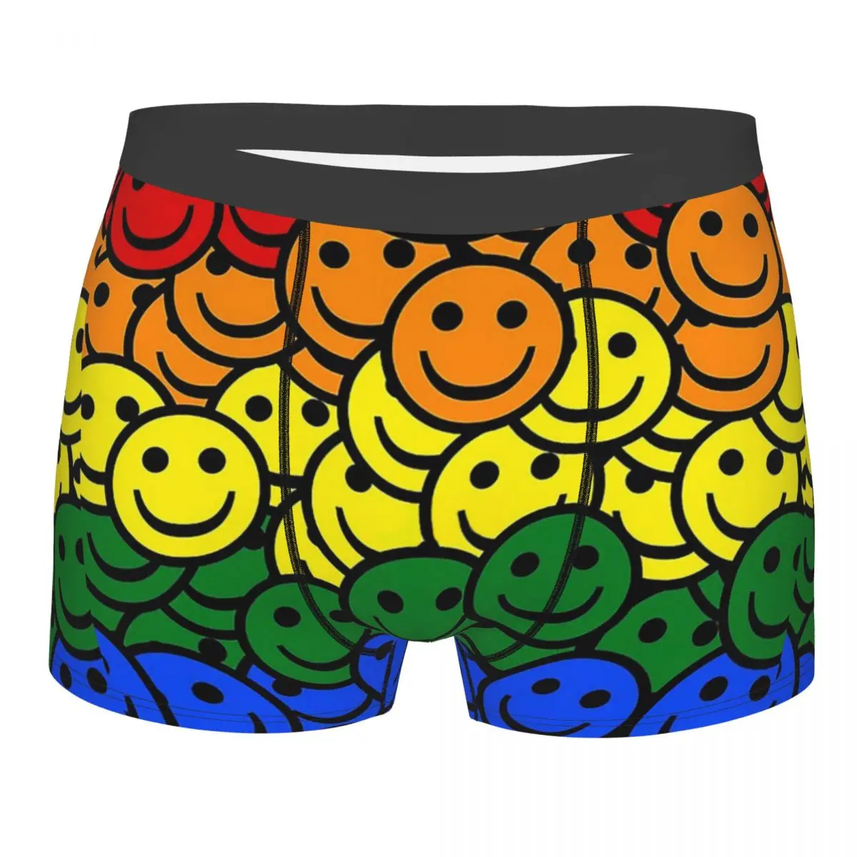 

Smile Gay Pride Man Underwear Rainbow Lgbt Lgbtq Lesbian Queer Boxer Shorts Panties Funny Soft Underpants for Homme Plus Size