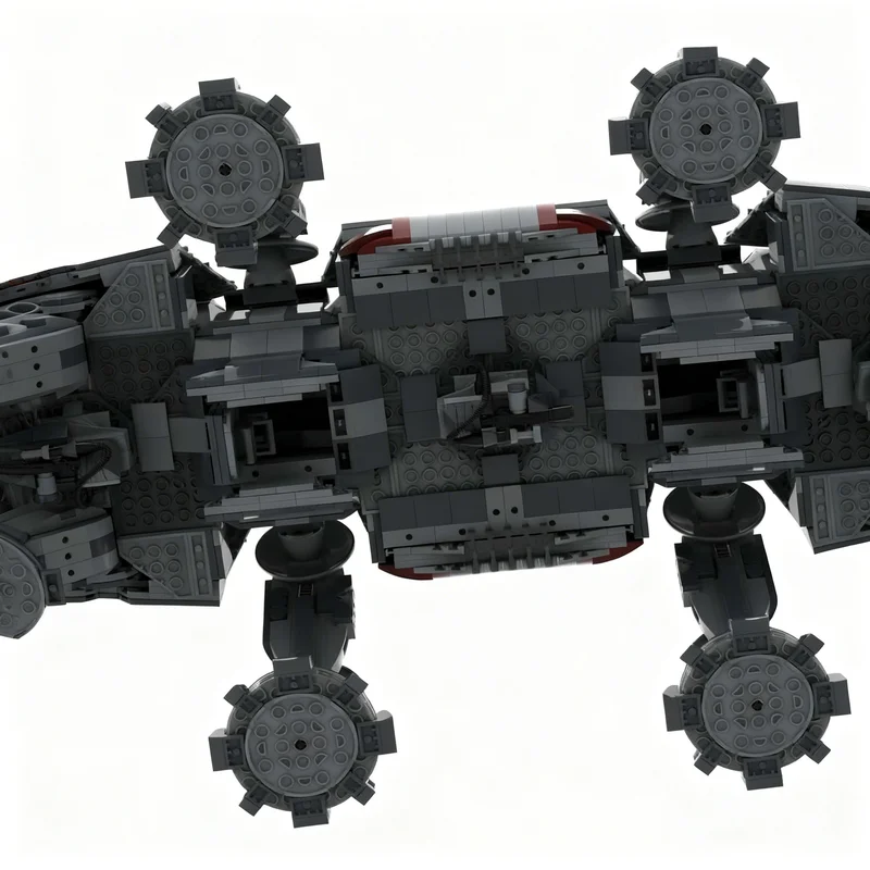 Фото 4497 деталей MOC HMF Вездеходная тяжелая мобильная крепость Star Battle, модель-конструктор, игрушка, строительные блоки, идея для рождественских подарков, DIY №4