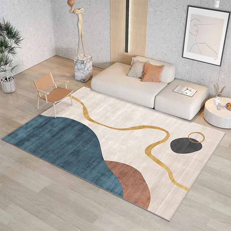 

Nordic Geometric Carpet Home Living Room Sofa Coffee Table Cushion Bedroom Study High-end Luxurious and Simple Large Carpet